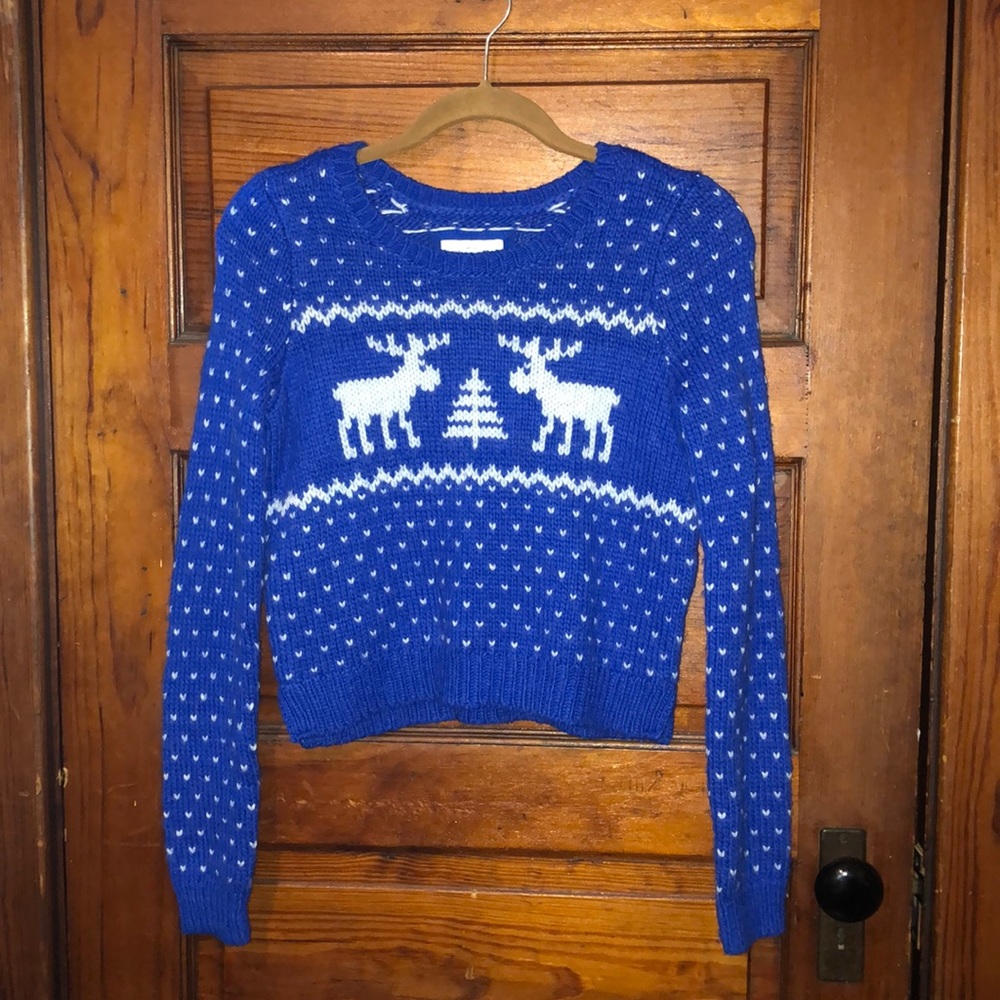 Cute Blue Christmas Sweater